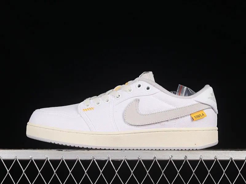 All categories Air Jordan Jordan series basketball shoes Air Jordan 1 Low Uion LA x Air Jordan Ko Low AJ1 Joe 1 joint white canvas low-top retro basketball shoes DO8912-101